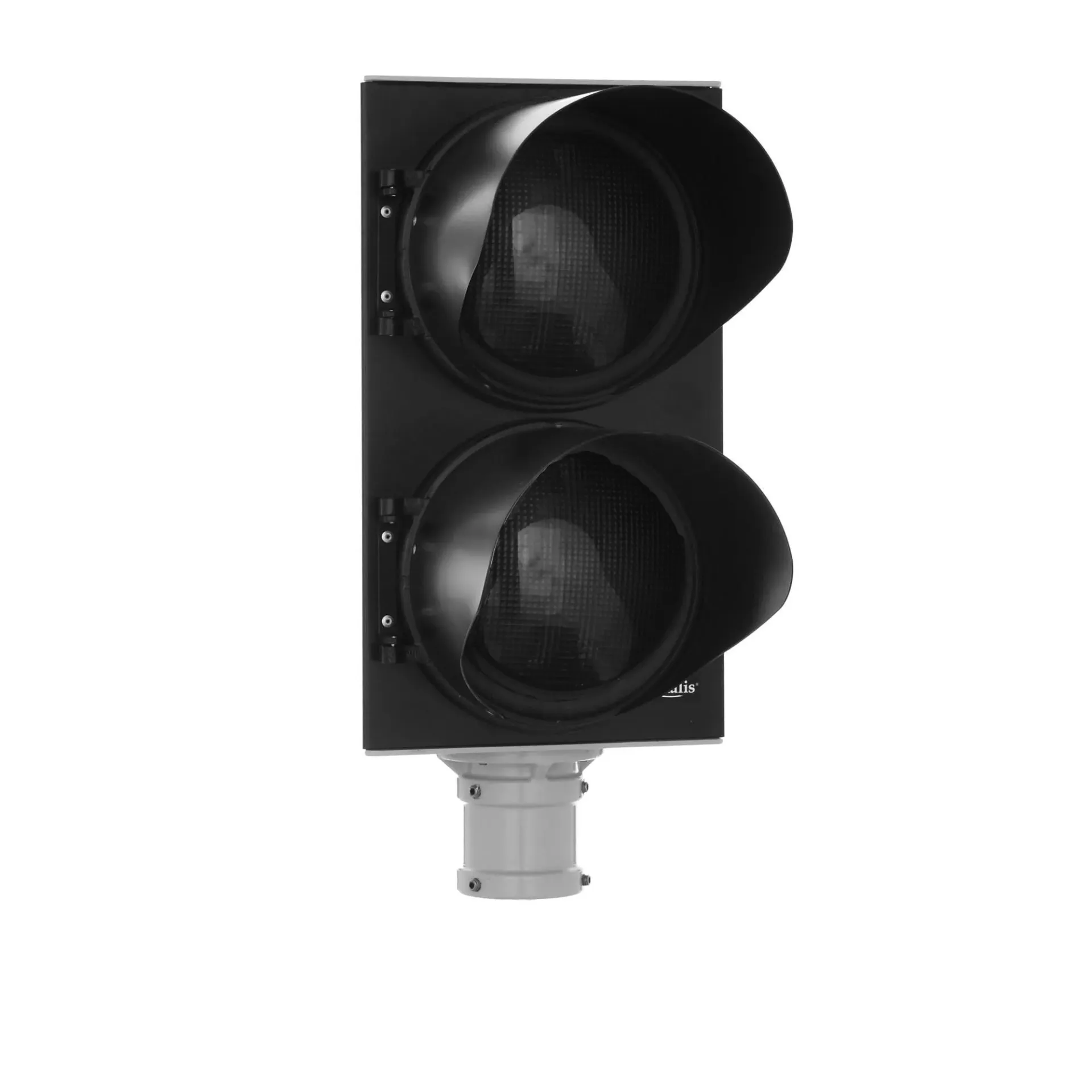 Classic lege behuizing 2-lichter Ø300 mm (Zwart RAL9005, Aan Neig, 120 mm kort)