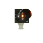 Classic Negenoog 1-lichter Ø200 mm (Zwart RAL9005, Aan Neig, 100 mm kort, Linksaf)