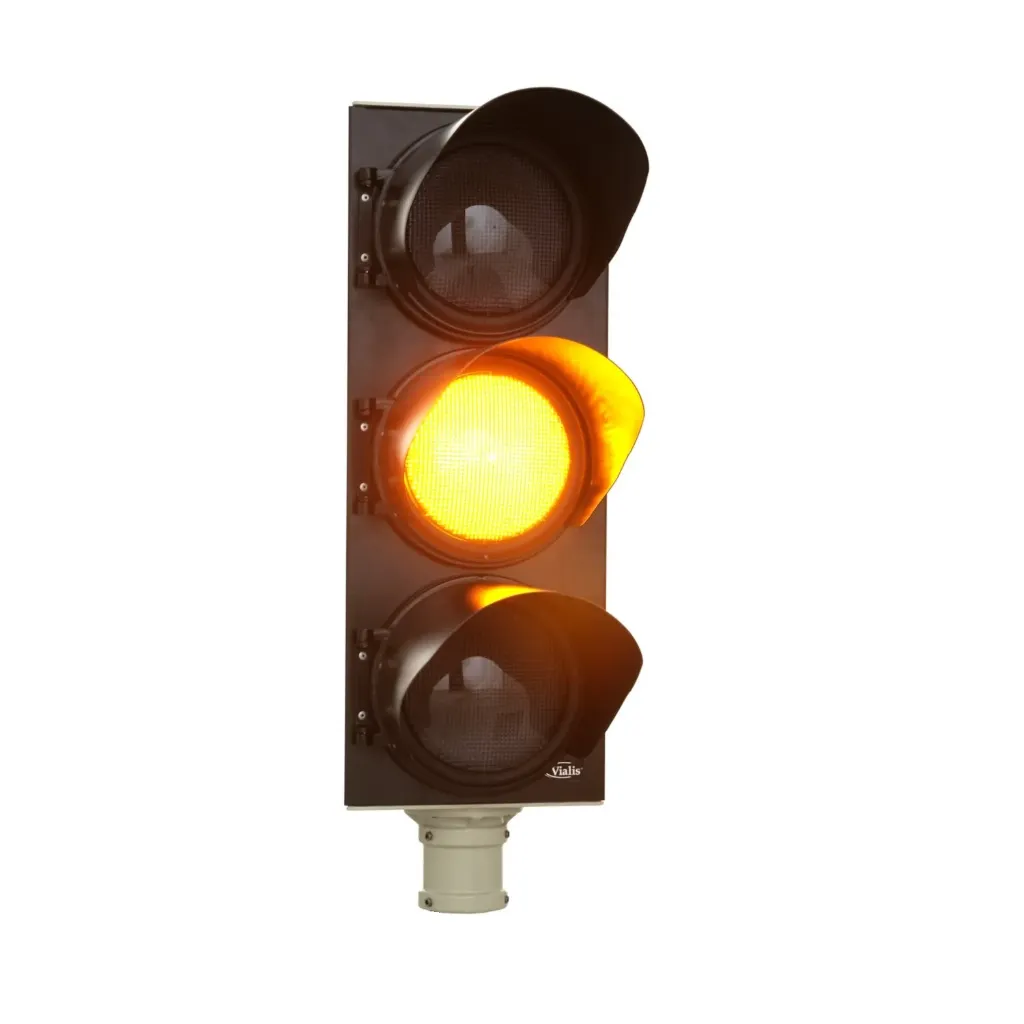 LED 2 Classic 3-lichter Ø300 mm (Zwart RAL9005, Aan Neig, Rood-Geel-Groen, Geen (Volle Lens), 120 mm kort)